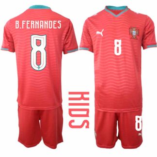 Nogometni dresi za otroke Bruno Fernandes #8 Portugalska Domači SP 2026