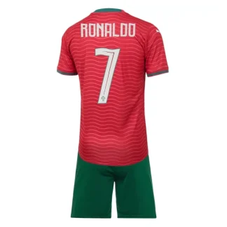 Otroški Nogometni dresi kompleti Cristiano Ronaldo #7 Portugalska Domači SP 2026