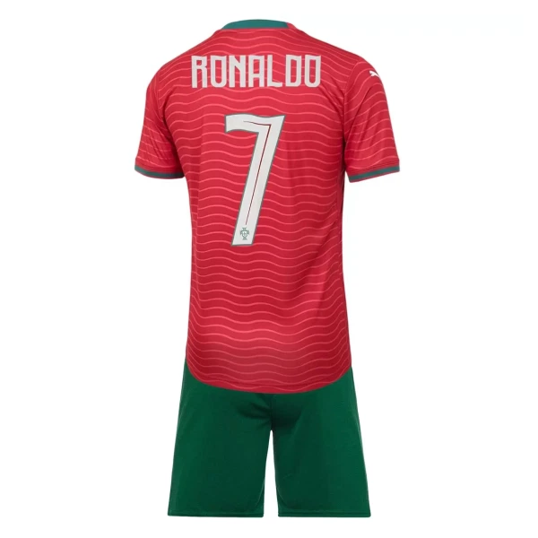 Otroški Nogometni dresi kompleti Cristiano Ronaldo #7 Portugalska Domači SP 2026