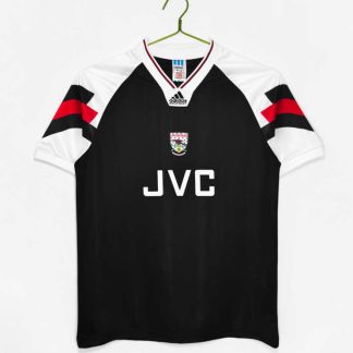 Poceni Moški retro nogometni dres Arsenal Gostujoči 1992-94 črna