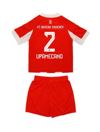 Otroški Nogometni dresi kompleti Bayern Munich 2025-26 Domači Dayot Upamecano 2