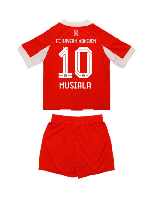 Otroški Nogometni dresi kompleti Bayern Munich Domači 2025-26 Jamal Musiala 10