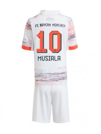 Prodajo Otroški Nogometni dresi Bayern Munich Jamal Musiala #10 Gostujoči 2025-26 kompleti