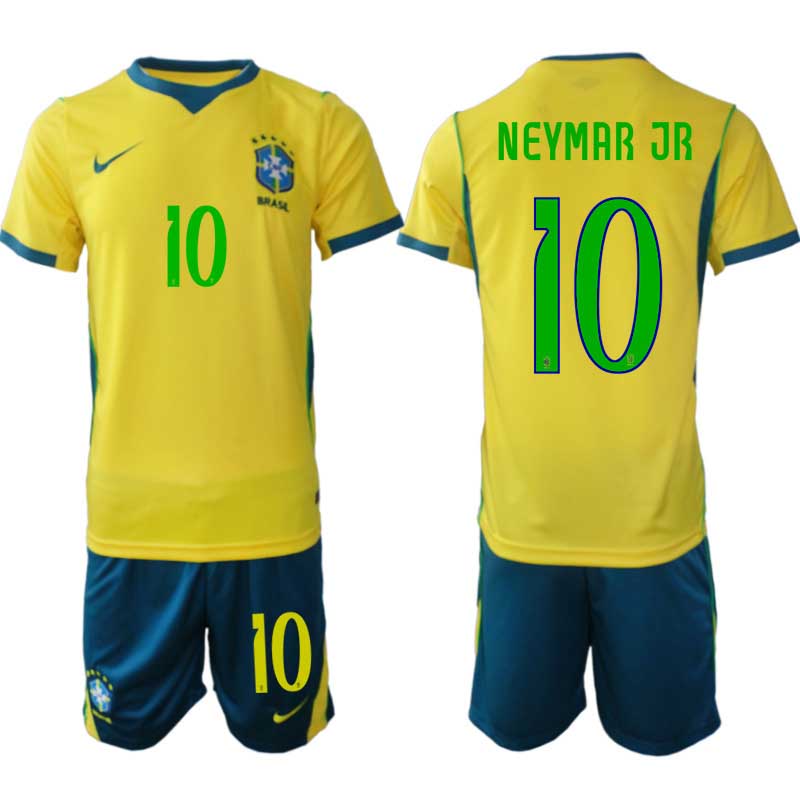 Novi Nogometni dresi kompleti reprezentance Brazilija Neymar Jr #10 Domači SP 2026