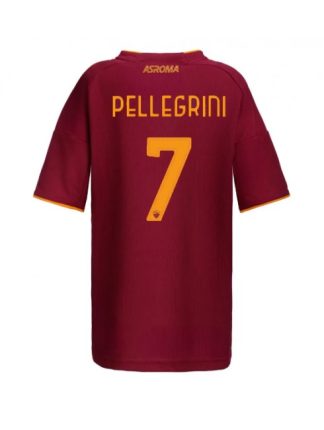 Poceni Nogometni dresi AS Roma Lorenzo Pellegrini #7 Domači 2025-26 Kratek rokav