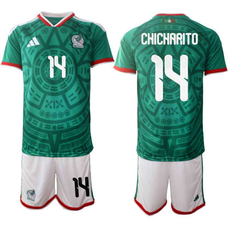 Mehika Domači SP 2026 Nogometni dresi komplet Chicharito #14
