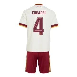 Novi Otroški nogometni dresi komplet Španija Gostujoči SP 2026 Pau Cubarsí 4