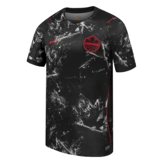 Novi Moški Nogometni dresi Kanada Gostujoči SP 2026 črna Kratek Rokav