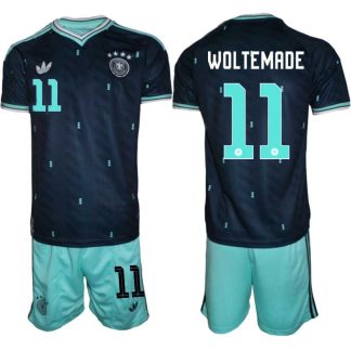 Poceni Nogometni dresi komplet reprezentance Nemčija DFB Nick Woltemade #11 Gostujoči SP 2026