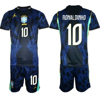 Novi Nogometni dresi komplet Brazilija Ronaldinho #10 Gostujoči SP 2026