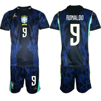 Novi Nogometni dresi komplet Brazilija Ronaldo #9 Gostujoči SP 2026