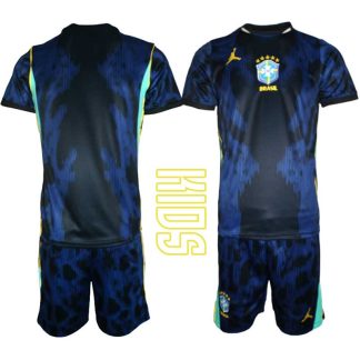 Novi Otroški Nogometni dresi komplet Brazilija Gostujoči SP 2026 z lastnim tiskom