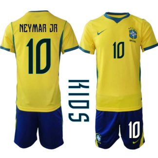 Nogometni dresi za otroke Brazilija NEYMAR JR #10 Domači SP kompleti 2026
