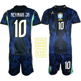 Otroški dresi komplet Brazilija NEYMAR JR #10 Gostujoči SP 2026