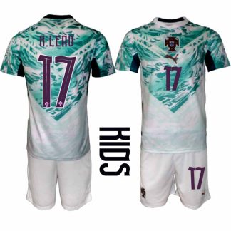 Nogometni dresi Portugalska reprezentance Rafael Leão #17 Gostujoči SP 2026 Otroški kompleti