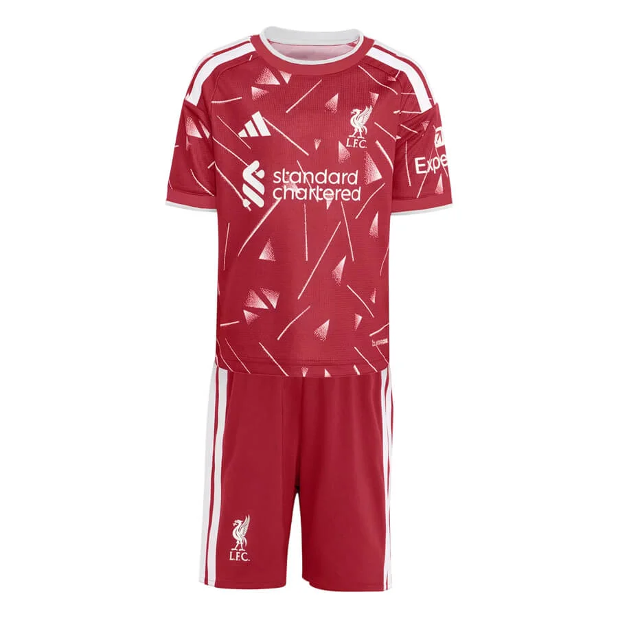 Otroški nogometni dresi Liverpool Domači 2026/27 rdeča