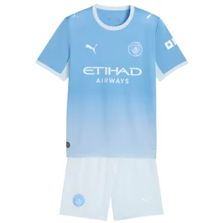 Nogometni dresi Manchester City Domači 2026-27 modra Otroški kompleti