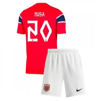Novi Otroški nogometni dresi Antonio Nusa #20 Norveška Domači SP 2026