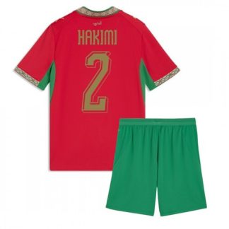 Nogometni dresi kompleti Maroko SP 2026 Achraf Hakimi #2 Domači Otroški