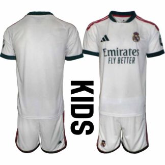 Otroški nogometni dresi kompleti Real Madrid Domači 2026/27 z lastnim tiskom