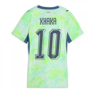 Novi Nogometni dresi Švica Granit Xhaka #10 Gostujoči SP 2026 zelena Ženski