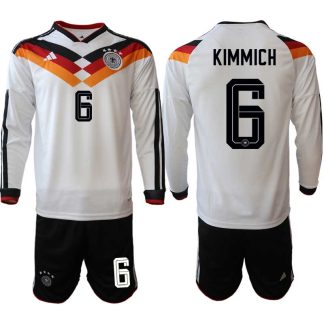 Poceni Nogometni dresi Nemčija DFB Joshua Kimmich #6 Domači SP 2026 Dolgi Rokav + Kratke hlače