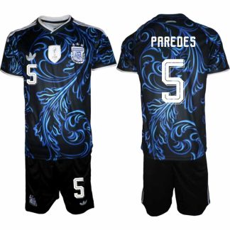 Poceni Nogometni dresi kompleti Argentina Leandro Paredes #5 Gostujoči SP 2026