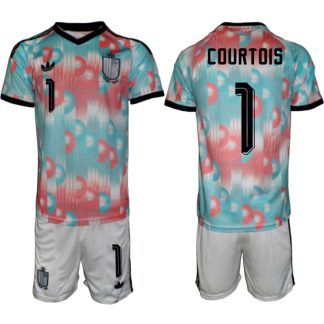 Poceni Nogometni dresi kompleti Belgija Thibaut Courtois #1 Gostujoči SP 2026