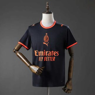 Poceni nogometni dresi AC Milan Tretji 2026-27 črna Kratek Rokav