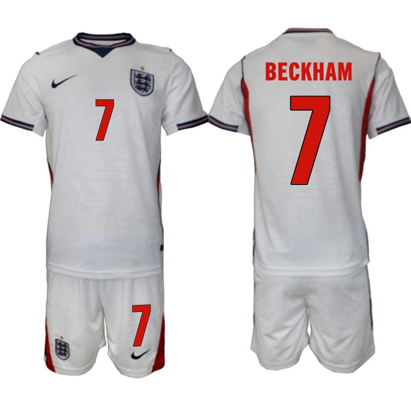 Anglija SP 2026 David Beckham #7 Domači Nogometni dresi kompleti