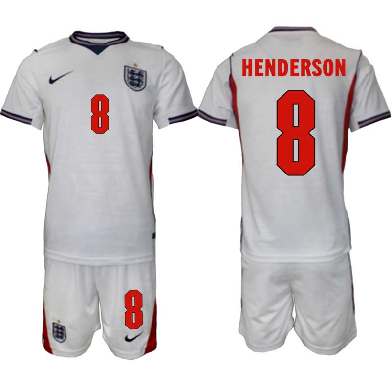 Anglija SP 2026 Jordan Henderson #8 Domači Nogometni dresi kompleti