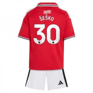 Otroški dresi Benjamin Sesko #30 Manchester United 2026/27 Domači