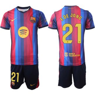 FC Barcelona Domači 2026-27 Frenkie de Jong #21 Nogometni dresi kompleti