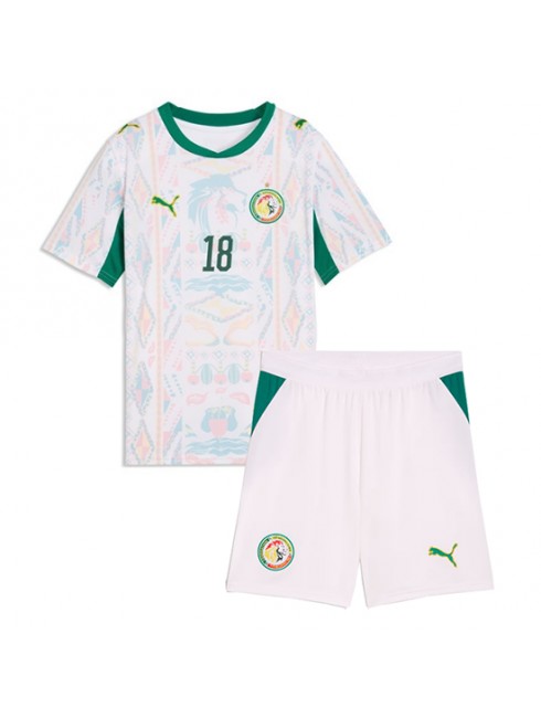 Nogometni dresi kompleti Senegal SP 2026 Ismaila Sarr #18 Domači Otroški -1