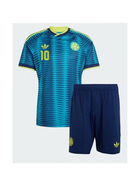 Otroški dres Kolumbija SP 2026 James Rodriguez #10 Gostujoči kompleti -1