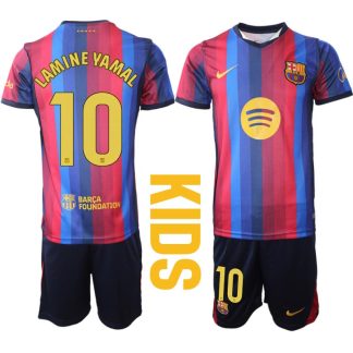 Otroški dresi Lamine Yamal #10 FC Barcelona 2026-27 Domači kompleti
