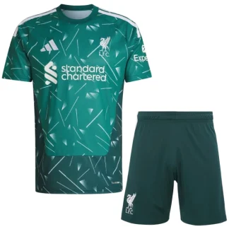 Otroški dresi Liverpool Vratar Domači 2026/27 zelena Kompleti
