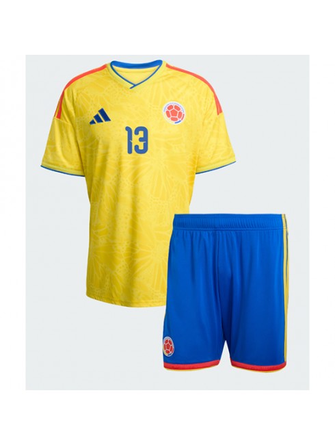 Otroški dresi Kolumbija SP 2026 Yerry Mina #13 Domači kompleti -1