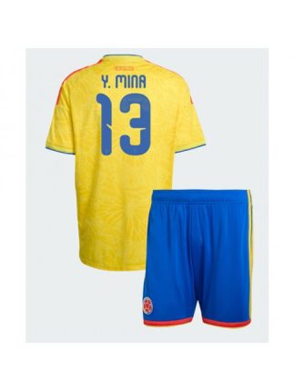 Otroški dresi Kolumbija SP 2026 Yerry Mina #13 Domači kompleti