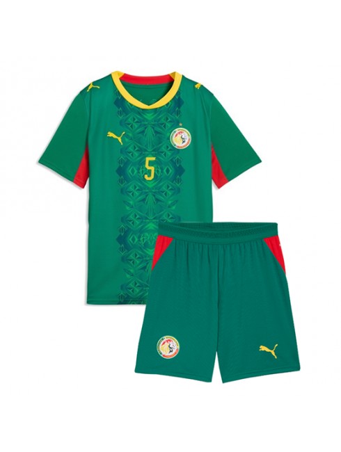 Nogometni dres Senegal SP 2026 Idrissa Gueye #5 Gostujoči Otroški kompleti -1
