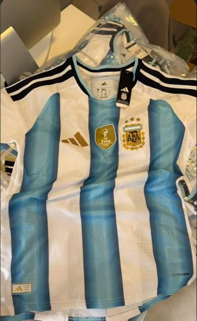 Nogometni dresi Argentina Domaci SP 2026 Moski z lastnim imenom.webp