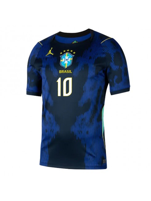 Brazilija SP 2026 Vinicius Junior #10 Gostujoči Moški Nogometni dresi Kratek rokav-1