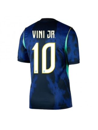 Brazilija SP 2026 Vinicius Junior #10 Gostujoči Moški Nogometni dresi Kratek rokav