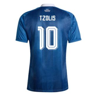Prodaja Nogometni dresi Grčija SP 2026 Christos Tzolis #10 Gostujoči