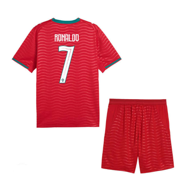 Otroški nogometni dresi Portugalska SP 2026 Cristiano Ronaldo #7 Domači