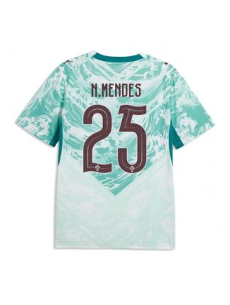Poceni Moški dresi Portugalska SP 2026 Nuno Mendes #25 Gostujoči Kratek Rokav