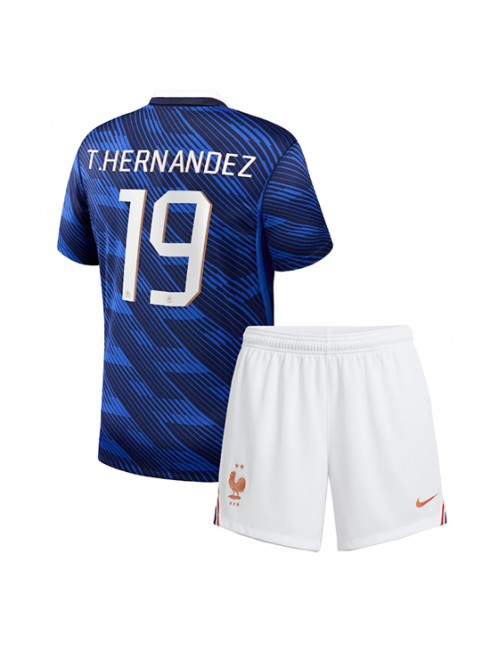 Francija Domači SP 2026 Theo Hernandez #19 Otrošk Nogometni dresi kompleti