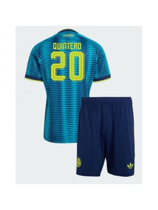 Otroški dres Kolumbija SP 2026 Juan Fernando Quintero #20 Gostujoči kompleti