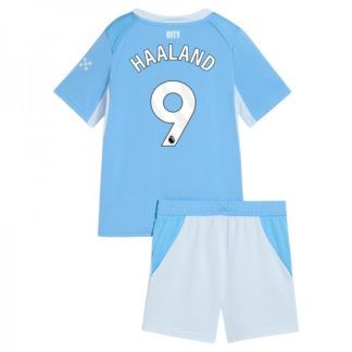 Manchester City dresi Domači 2026-27 Erling Haaland #9 Otroški kompleti