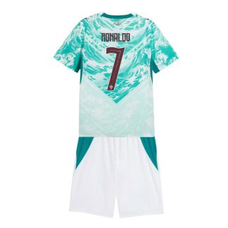 Nogometni dresi za otroke Portugalska SP 2026 Cristiano Ronaldo #7 Gostujoči